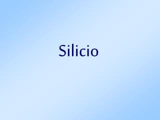 Silicio