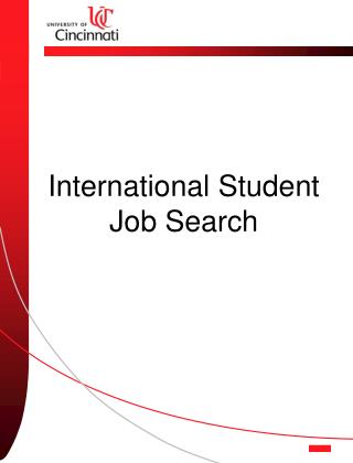 International Student Job Search