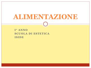 ALIMENTAZIONE