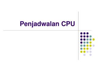 Penjadwalan CPU