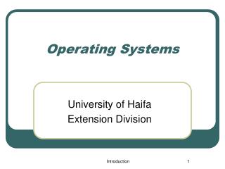 Operating Systems