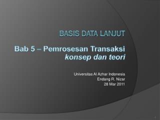 Basis Data Lanjut