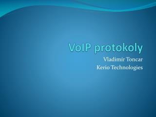 VoIP protokoly