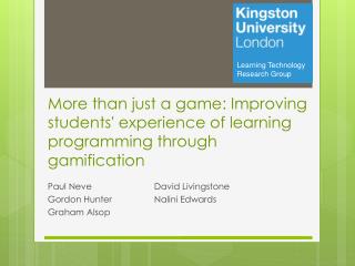 More than just a game: Improving students' experience of learning programming through gamification