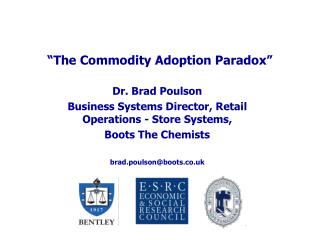 “The Commodity Adoption Paradox”