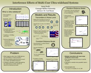 Interference Effects of Multi-User Ultra-wideband Systems