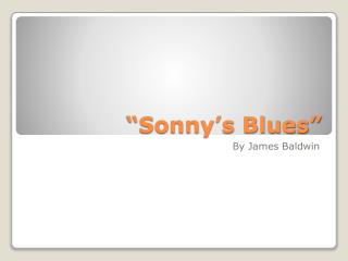 “Sonny’s Blues”