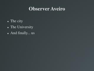 Observer Aveiro