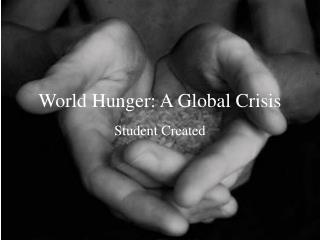 World Hunger: A Global Crisis