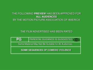 THE FILM ADVERTISED HAS BEEN RATED