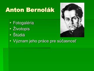 Anton Bernolák
