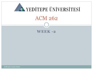 ACM 262