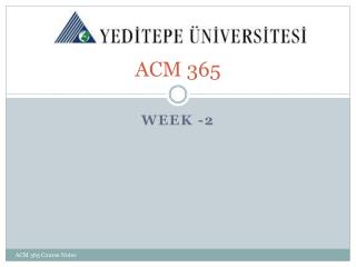 ACM 365