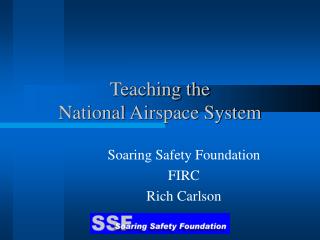 Teaching the National Airspace System