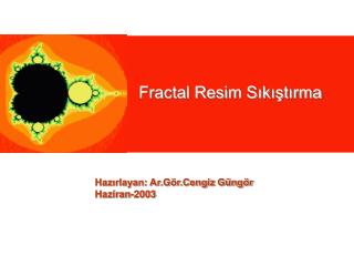 Fractal Resim Sıkıştırma