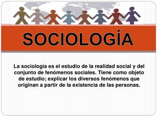 SOCIOLOGÍA