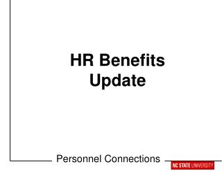 HR Benefits Update