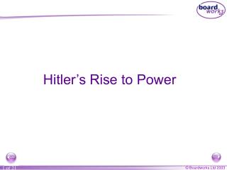 Hitler’s Rise to Power