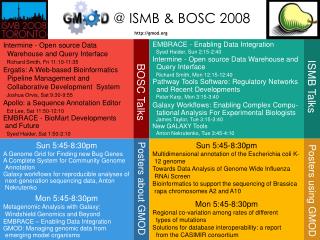 @ ISMB &amp; BOSC 2008