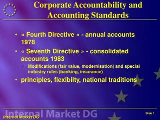 Corporate Accountability and Accounting Standards