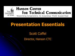 Scott Coffel Director, Hanson CTC