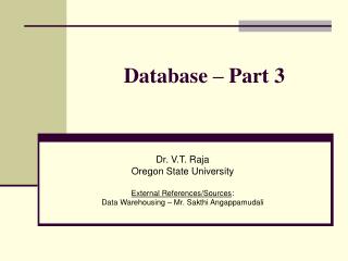 Database – Part 3