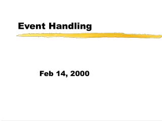 Event Handling