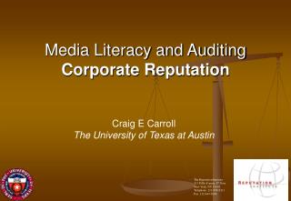Media Literacy and Auditing Corporate Reputation