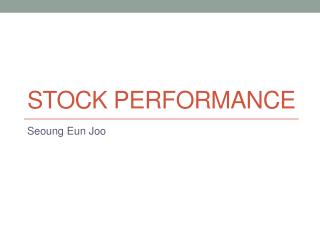Stock Performance