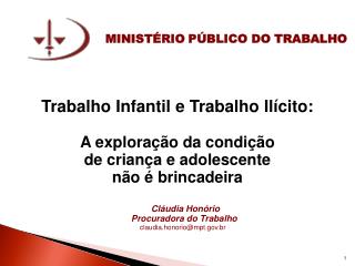 MINISTÉRIO PÚBLICO DO TRABALHO