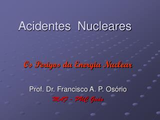 Acidentes Nucleares