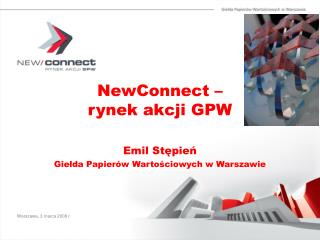 NewConnect – rynek akcji GPW