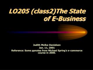 LO205 (class2)The State of E-Business