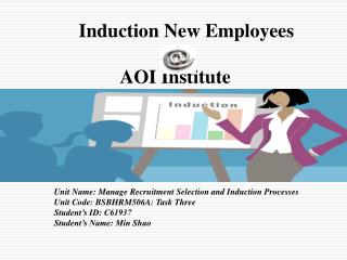 Induction New Employees AOI Institute