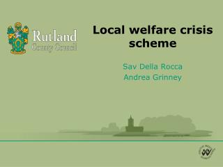 Local welfare crisis scheme