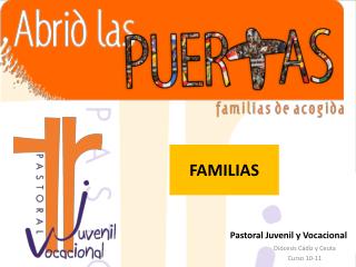 Pastoral Juvenil y Vocacional