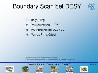 Boundary Scan bei DESY