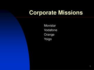 Corporate Missions