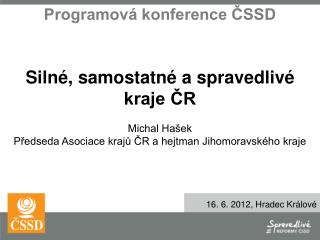 Programová konference ČSSD