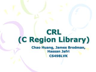 CRL (C Region Library)