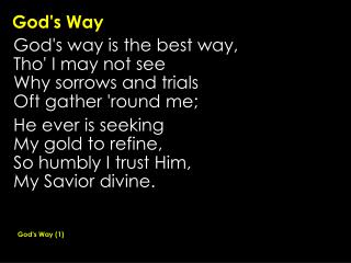 God's Way