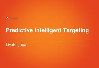 Predictive Intelligent Targeting
