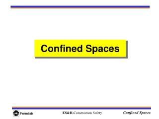 Confined Spaces