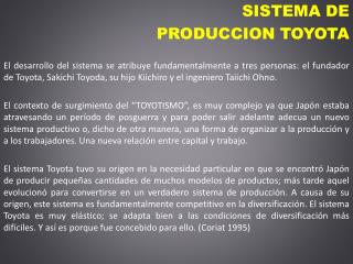 SISTEMA DE PRODUCCION TOYOTA