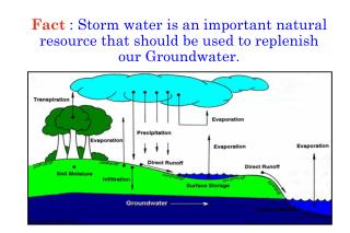 The final site design should maximize on-site storage, infiltration &amp; evaporation of storm water.