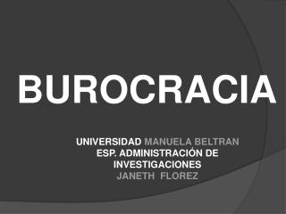 BUROCRACIA