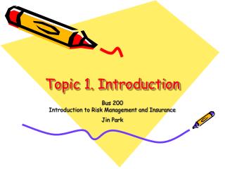 Topic 1. Introduction