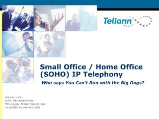 Small Office / Home Office (SOHO) IP Telephony