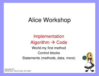 Alice Workshop