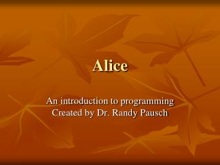 Alice